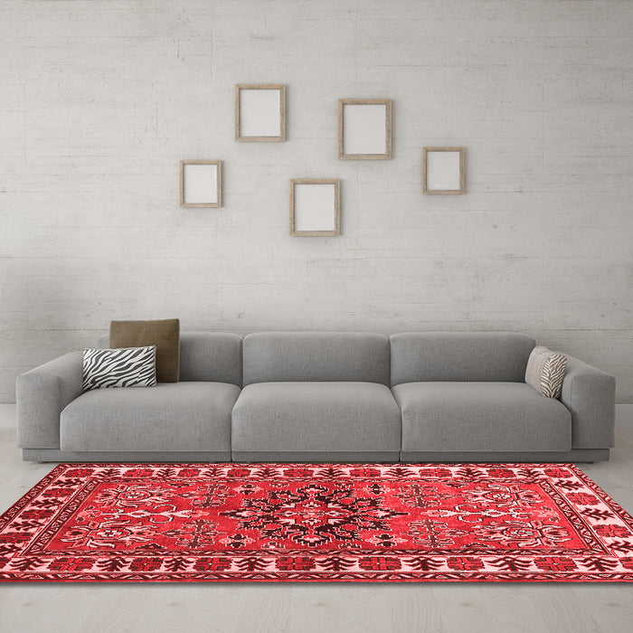 Traditional Red Washable Rugs