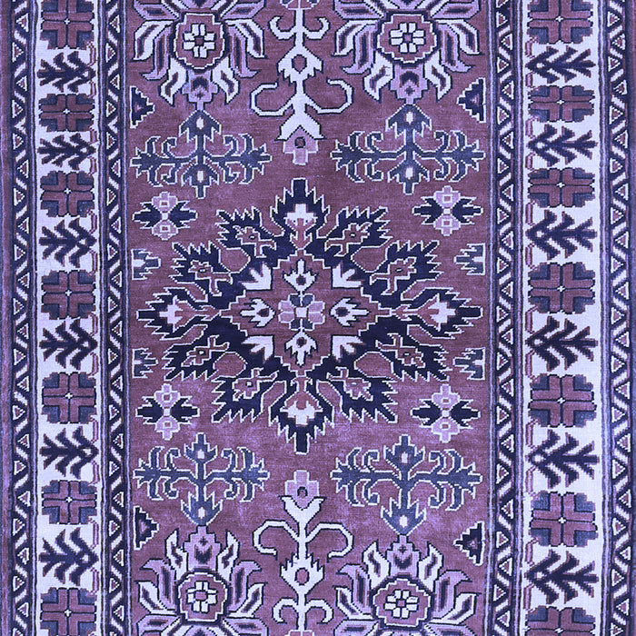 Geometric Blue Traditional Rug, tr454blu