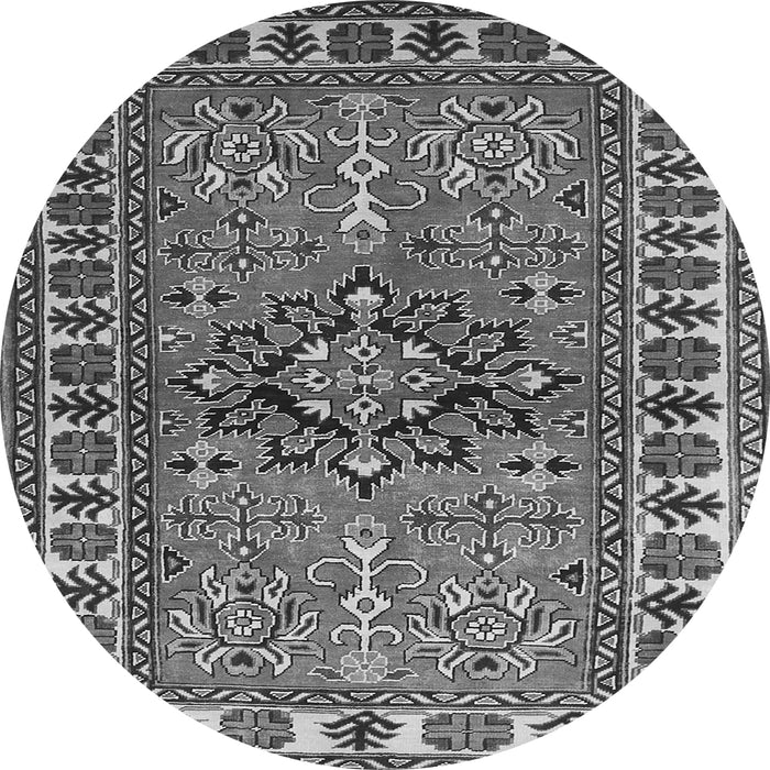 Square Geometric Gray Traditional Rug, tr454gry