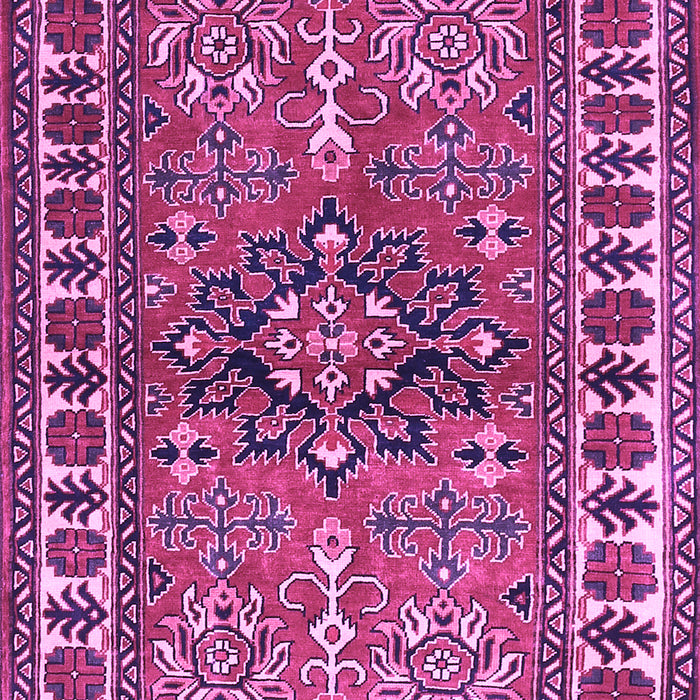 Geometric Purple Traditional Rug, tr454pur