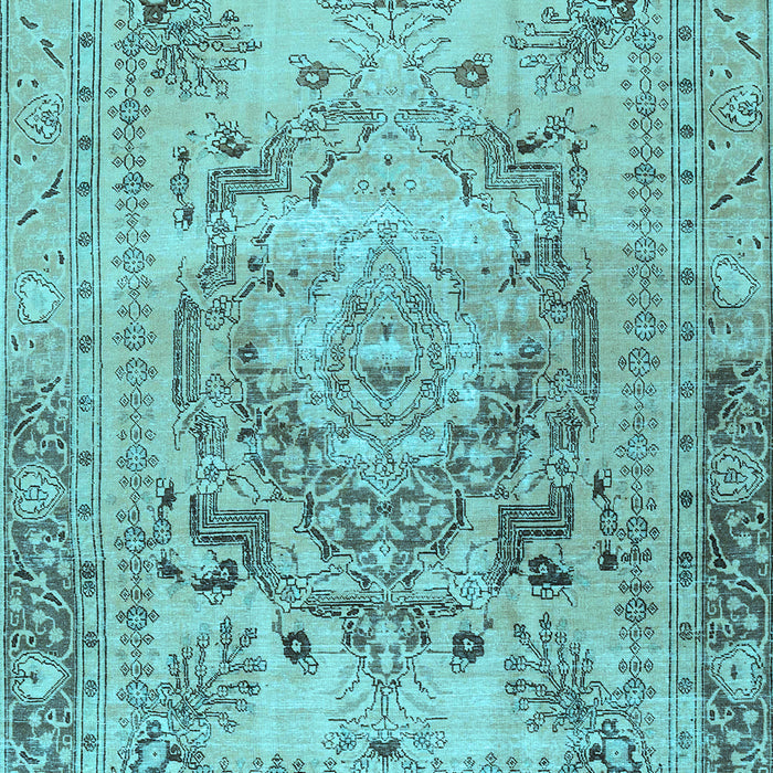 Machine Washable Persian Light Blue Traditional Rug, wshtr4550lblu