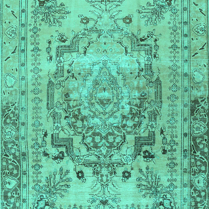 Machine Washable Persian Turquoise Traditional Area Rugs, wshtr4550turq