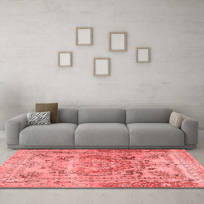 Traditional Red Washable Rugs