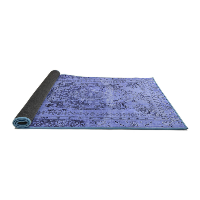 Sideview of Persian Blue Traditional Rug, tr4550blu