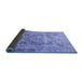 Sideview of Persian Blue Traditional Rug, tr4550blu