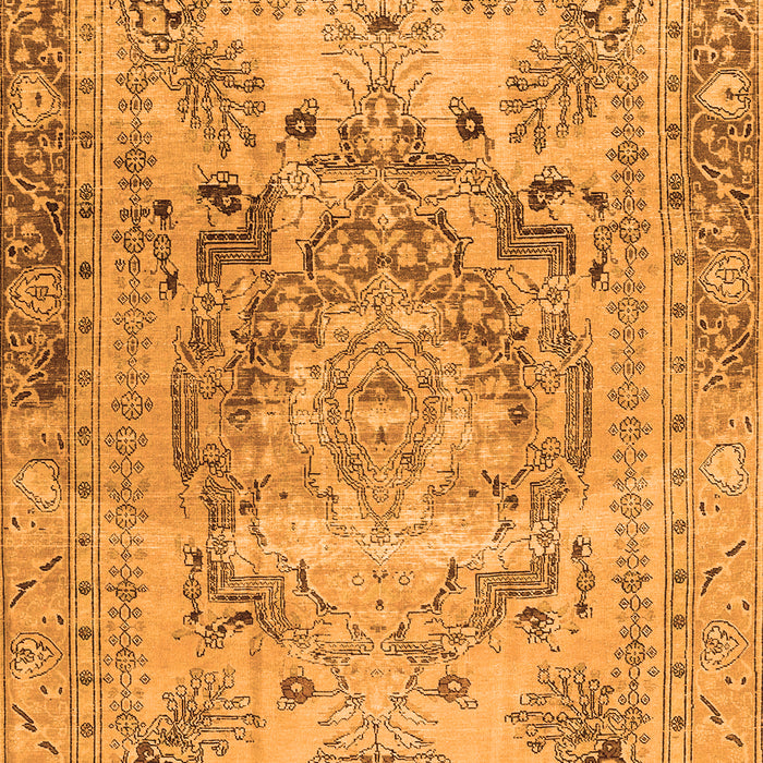 Serging Thickness of Machine Washable Persian Orange Traditional Area Rugs, wshtr4550org