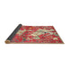 Sideview of Traditional Red Animal Rug, tr4551