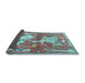 Sideview of Animal Light Blue Traditional Rug, tr4551lblu