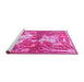 Sideview of Machine Washable Animal Pink Traditional Rug, wshtr4551pnk