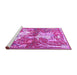 Sideview of Machine Washable Animal Purple Traditional Area Rugs, wshtr4551pur