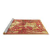 Sideview of Machine Washable Animal Brown Traditional Rug, wshtr4551brn