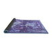 Sideview of Animal Blue Traditional Rug, tr4551blu