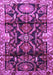 Machine Washable Persian Purple Traditional Area Rugs, wshtr4552pur