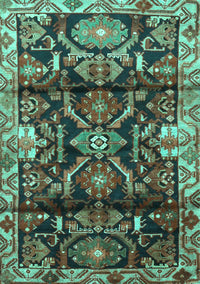 Persian Turquoise Traditional Rug, tr4552turq