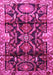 Machine Washable Persian Pink Traditional Rug, wshtr4552pnk