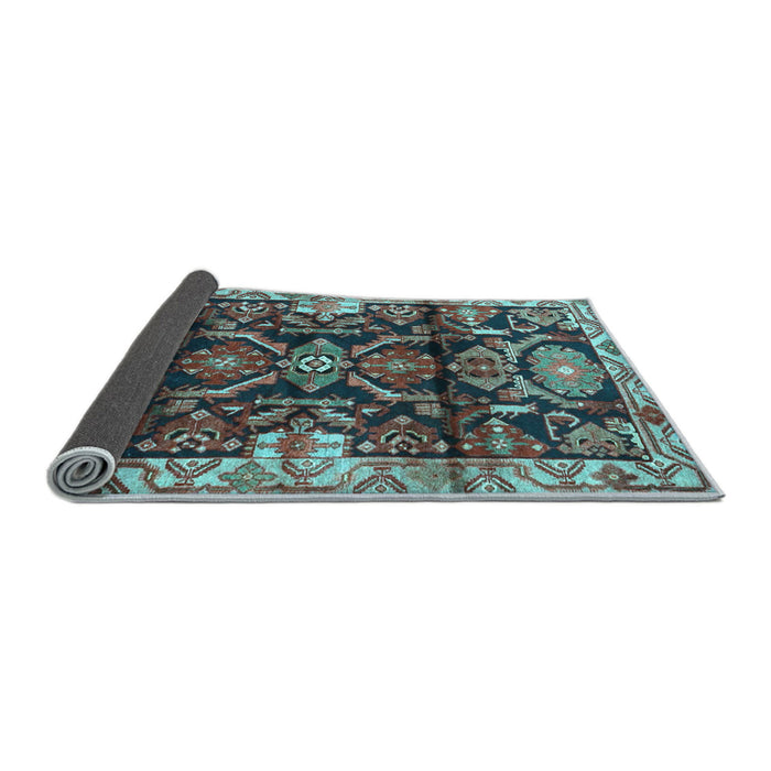 Sideview of Persian Light Blue Traditional Rug, tr4552lblu