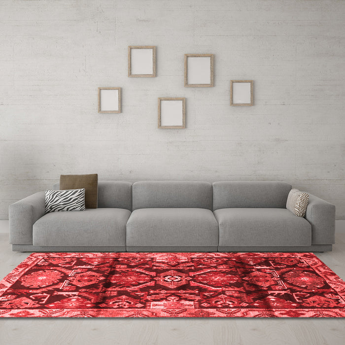 Traditional Red Washable Rugs