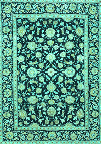Persian Turquoise Traditional Rug, tr4553turq