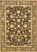 Machine Washable Persian Brown Traditional Rug, wshtr4553brn