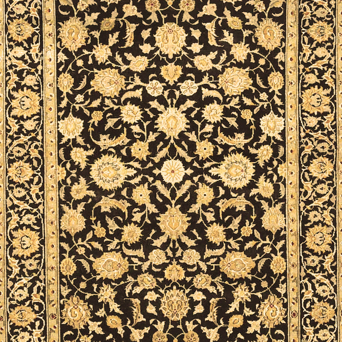 Machine Washable Persian Brown Traditional Rug, wshtr4553brn