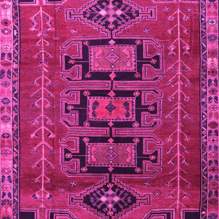 Machine Washable Persian Pink Traditional Rug, wshtr4554pnk