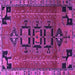 Square Persian Purple Traditional Rug, tr4554pur