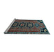 Sideview of Machine Washable Persian Light Blue Traditional Rug, wshtr4554lblu