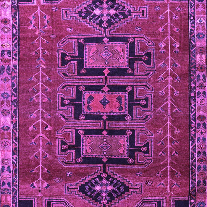 Machine Washable Persian Purple Traditional Area Rugs, wshtr4554pur