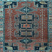 Square Machine Washable Persian Light Blue Traditional Rug, wshtr4554lblu