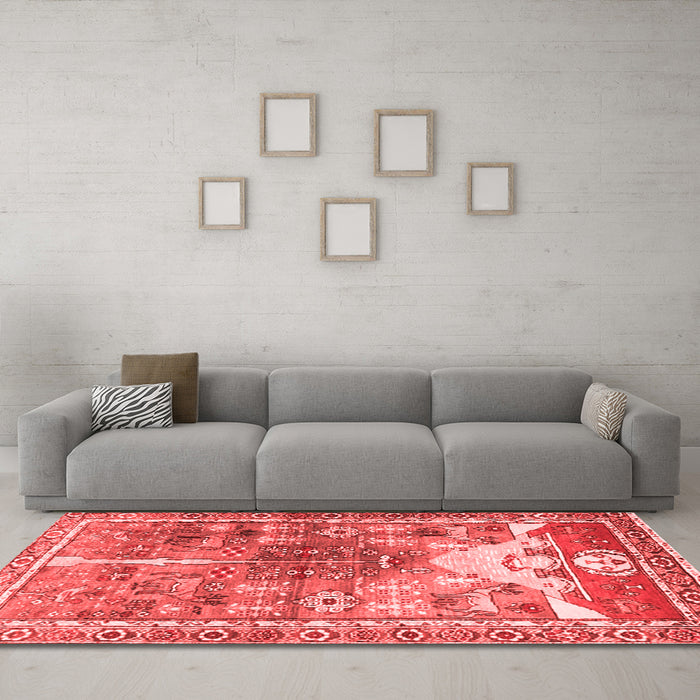 Traditional Red Washable Rugs