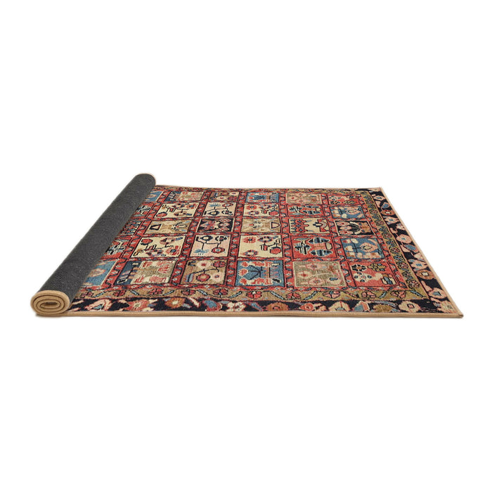 Sideview of Traditional Brown Red Persian Rug, tr4556
