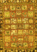 Machine Washable Persian Yellow Traditional Rug, wshtr4556yw