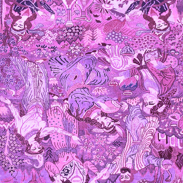 Machine Washable Animal Purple Traditional Area Rugs, wshtr4557pur