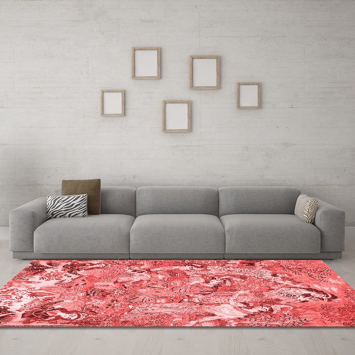 Traditional Red Washable Rugs