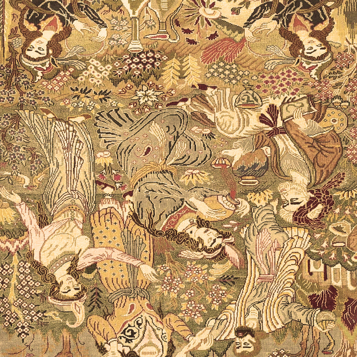 Machine Washable Animal Brown Traditional Rug, wshtr4557brn