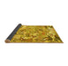 Sideview of Animal Yellow Traditional Rug, tr4557yw