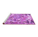 Sideview of Machine Washable Animal Purple Traditional Area Rugs, wshtr4557pur