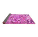 Sideview of Animal Pink Traditional Rug, tr4557pnk