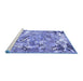 Sideview of Machine Washable Animal Blue Traditional Rug, wshtr4557blu