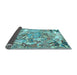 Sideview of Animal Light Blue Traditional Rug, tr4557lblu