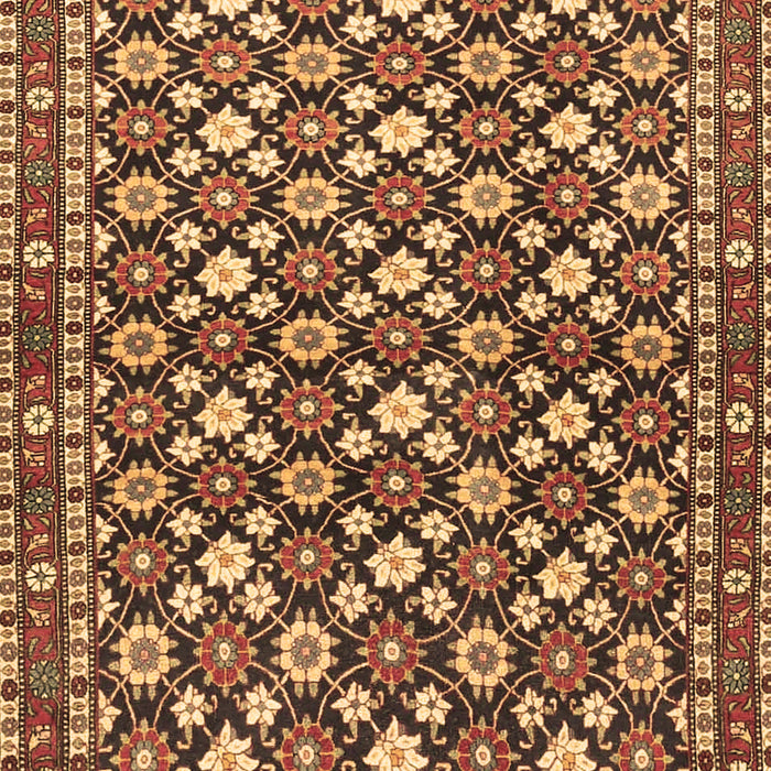 Machine Washable Persian Brown Traditional Rug, wshtr4558brn