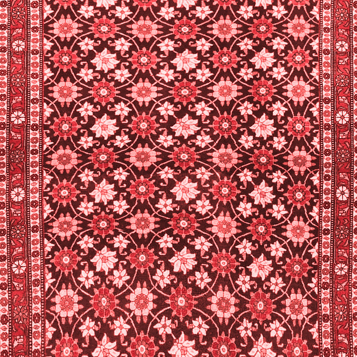Machine Washable Persian Red Traditional Rug, wshtr4558red