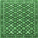 Square Persian Emerald Green Traditional Rug, tr4558emgrn