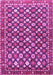 Machine Washable Persian Pink Traditional Rug, wshtr4558pnk