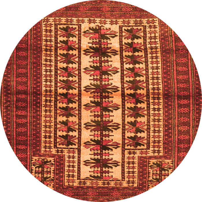Square Persian Orange Traditional Rug, tr4559org