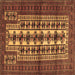 Square Machine Washable Persian Brown Traditional Rug, wshtr4559brn