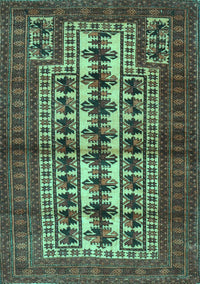 Persian Turquoise Traditional Rug, tr4559turq