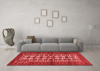 Machine Washable Persian Red Traditional Rug, wshtr4559red