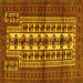 Square Persian Yellow Traditional Rug, tr4559yw