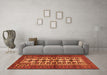 Machine Washable Persian Orange Traditional Area Rugs in a Living Room, wshtr4559org